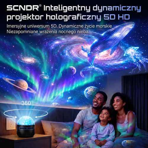 Oficjalny sklep | 💕🎁 SCNDR® 360° inteligentny holograficzny projektor rozgwieżdżonego nieba — HD Smart Dynamic 5D