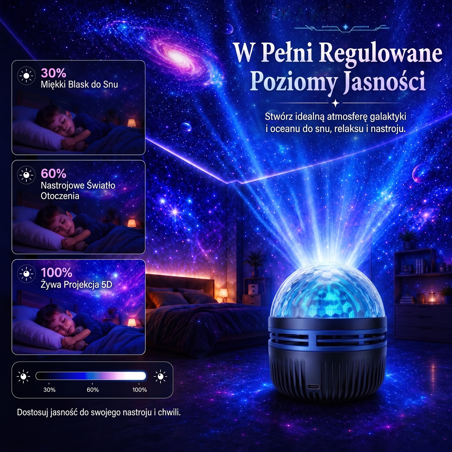 Oficjalny sklep | 🦖🌌 SCNDR® 360° inteligentny holograficzny projektor rozgwieżdżonego nieba — HD Smart Dynamic 5D
