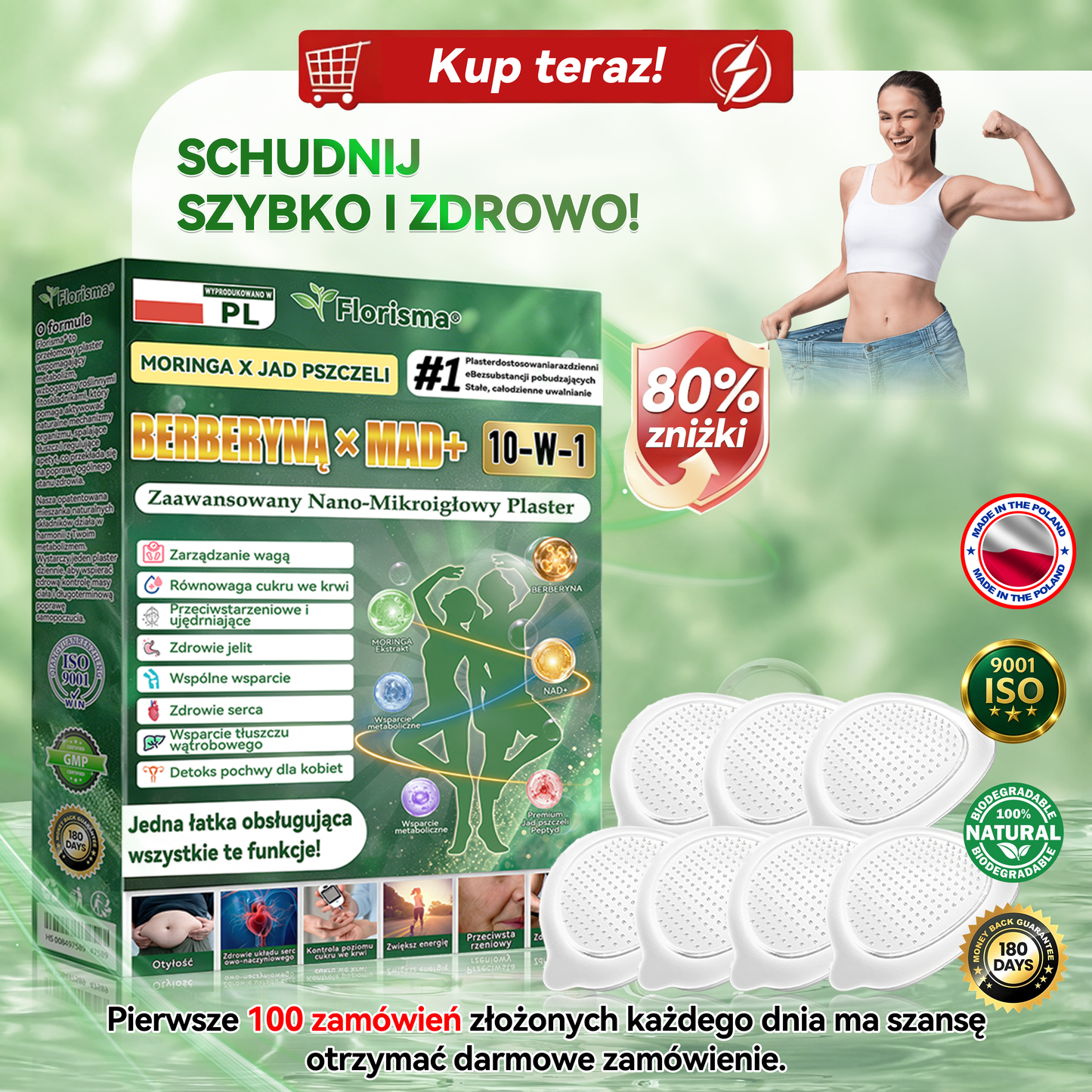 🎖️😍𝐎𝐟𝐢𝐜𝐣𝐚𝐥𝐧𝐲 𝐬𝐤𝐥𝐞𝐩 𝐰 𝐏𝐨𝐥𝐬𝐜𝐞  |  𝐅𝐥𝐨𝐫𝐢𝐬𝐦𝐚® 𝐌𝐎𝐑𝐈𝐍𝐆𝐀•𝐁𝐄𝐑𝐁𝐄𝐑𝐘𝐍Ą 𝟏𝟎 𝐖 𝟏 𝐙𝐚𝐚𝐰𝐚𝐧𝐬𝐨𝐰𝐚𝐧𝐲 𝐍𝐚𝐧𝐨-𝐌𝐢𝐤𝐫𝐨𝐢𝐠ł𝐨𝐰𝐲 𝐏𝐥𝐚𝐬𝐭𝐞𝐫 — 𝐑𝐚𝐳 𝐝𝐳𝐢𝐞𝐧𝐧𝐢𝐞, 𝐰𝐢𝐝𝐨𝐜𝐳𝐧𝐞 𝐞𝐟𝐞𝐤𝐭𝐲 𝐣𝐮ż 𝐩𝐨 𝟕 𝐝𝐧𝐢𝐚𝐜𝐡