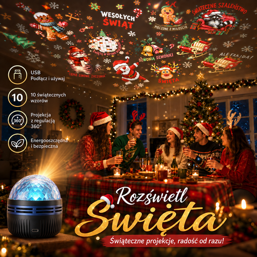 Oficjalny sklep | 🎄🎅🦖 SCNDR® 360° inteligentny holograficzny projektor rozgwieżdżonego nieba — HD Smart Dynamic 5D