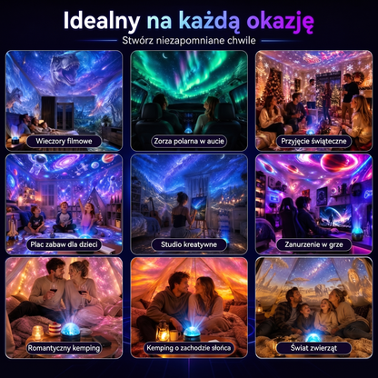 Oficjalny sklep | 🦖🌌 SCNDR® 360° inteligentny holograficzny projektor rozgwieżdżonego nieba — HD Smart Dynamic 5D