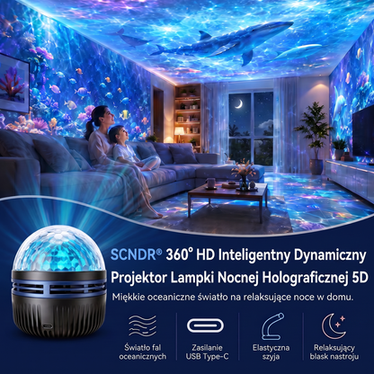 Oficjalny sklep | 🦖🌌 SCNDR® 360° inteligentny holograficzny projektor rozgwieżdżonego nieba — HD Smart Dynamic 5D