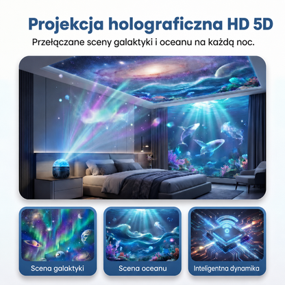 Oficjalny sklep | 💕🎁 SCNDR® 360° inteligentny holograficzny projektor rozgwieżdżonego nieba — HD Smart Dynamic 5D