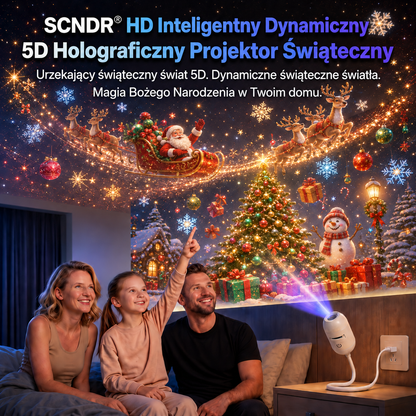 🎅🎁SCNDR® Projektor HD – idealny Prezent na Święta | Rzutnik LED (Prosta Obsługa)