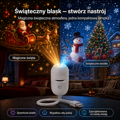 🎅🎁SCNDR® Projektor HD – idealny Prezent na Święta | Rzutnik LED (Prosta Obsługa)