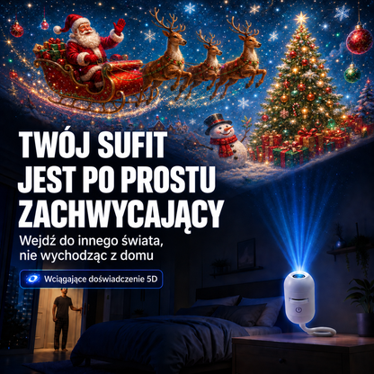 🎅🎁SCNDR® Projektor HD – idealny Prezent na Święta | Rzutnik LED (Prosta Obsługa)