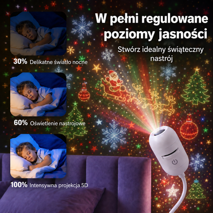 🎅🎁SCNDR® Projektor HD – idealny Prezent na Święta | Rzutnik LED (Prosta Obsługa)