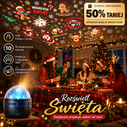 Oficjalny sklep | 🎁🎄🦖 SCNDR® 360° inteligentny holograficzny projektor rozgwieżdżonego nieba — HD Smart Dynamic 5D